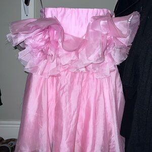 Bardot Lili Pink Strapless Dress